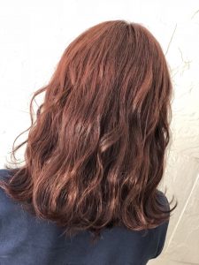 赤味をいかしたレッドブラウンカラー☆