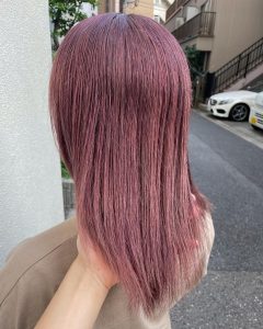 私のNEWヘアカラー☆ピンクパープル