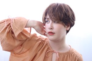 耳かけショートヘア☆前髪パーマ☆