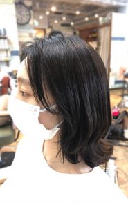 巻いて可愛いワンカール後れ毛☆エギョモリ風