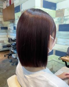 長めのぱつっとボブ☆**
