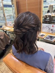 飾りが無い方でも◎ハーフアップアレンジ