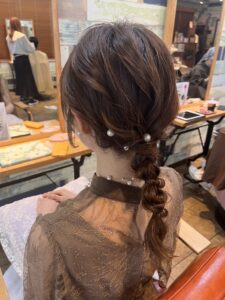 お呼ばれヘアセット＊編みおろし☆＊＊
